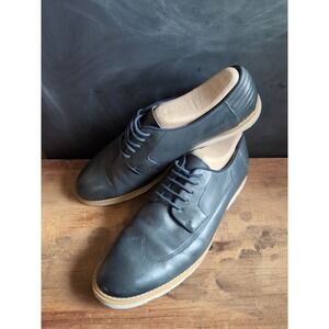 Clarks Men's 12 Wing Tip Leather Casual Lace-up Oxfords Blue 21951, Wedding Work